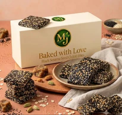 Black Sesame & Almond Chikki