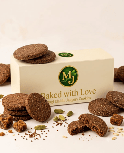 Ragi Millet Jaggery Chocolate Cookies