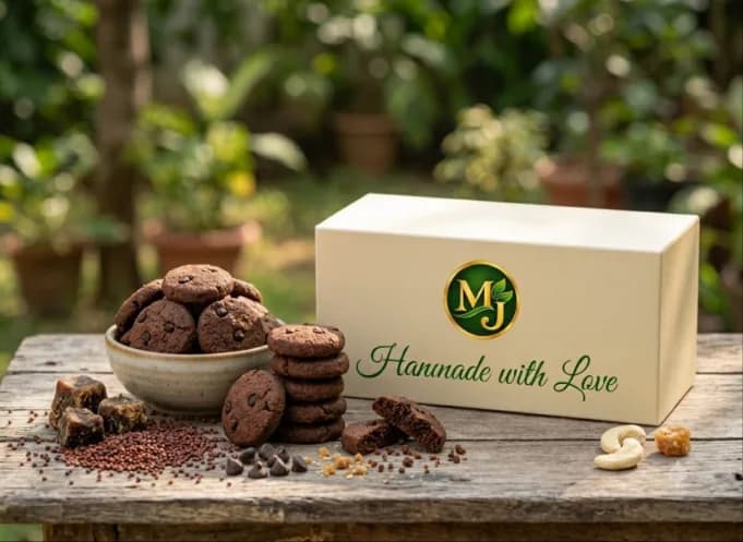 Ragi Millet Jaggery Mini Chocolate Cookies — view 2
